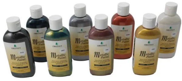 Chestnut Akrylmaling Metalliske Farger 100 ml - Grønn