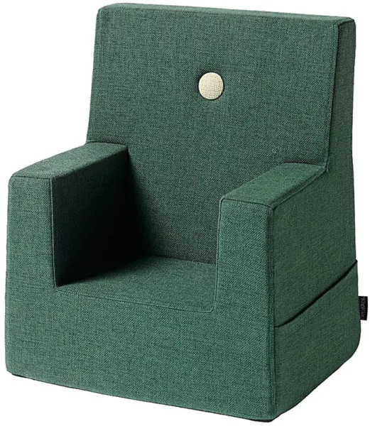 Barnestol - grønn/lysegrønn knapp