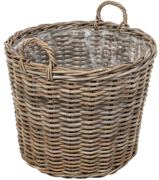 Rund kurv med håndtak Ø55x65cm