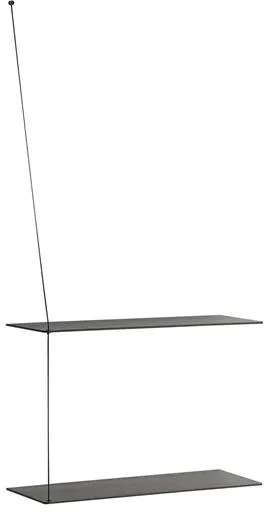 Woud Stedge Hylle Svart 60 Cm