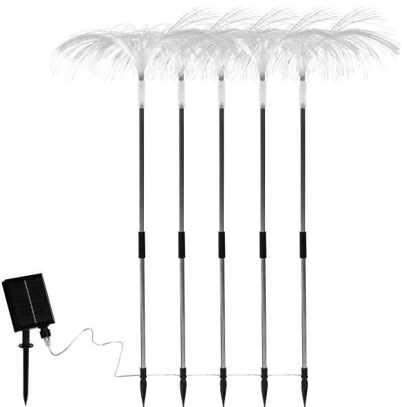 Solcellespyd i varm hvit